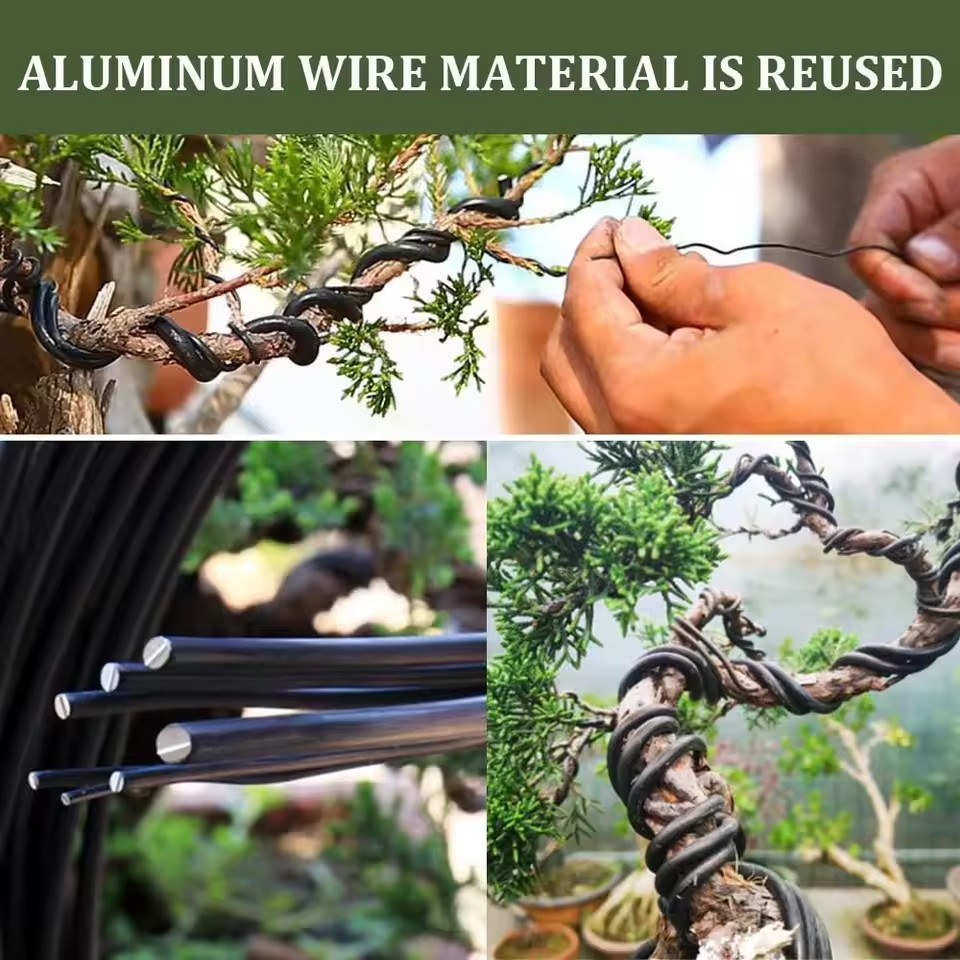 Bonsai Wire Aluminum - for Plant Shaping Garden Accessories 1/1.5/2/2.5/3/3.5mm