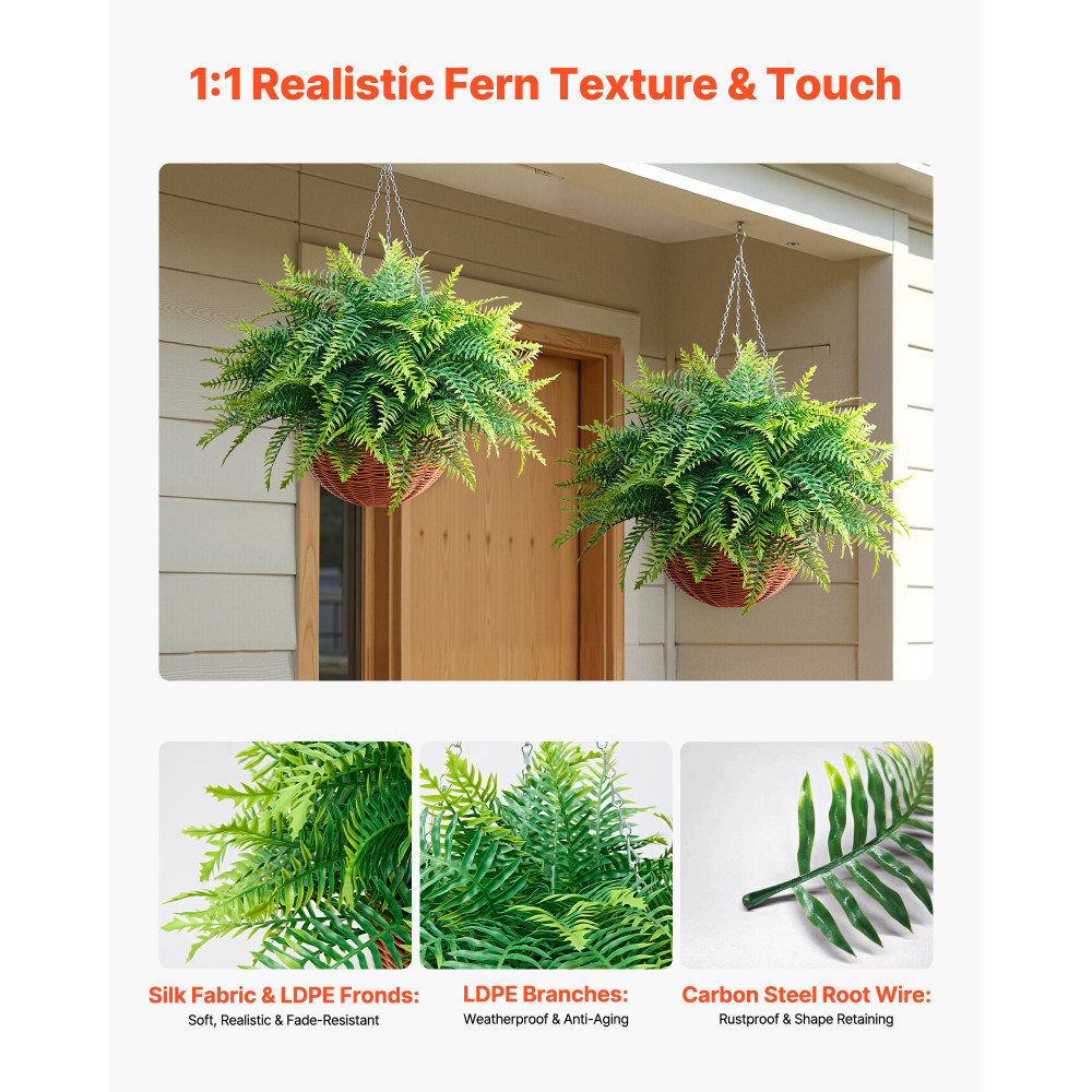 Artificial Ferns, 2 Pcs Fake H - Bonsai Garden Wall review and price