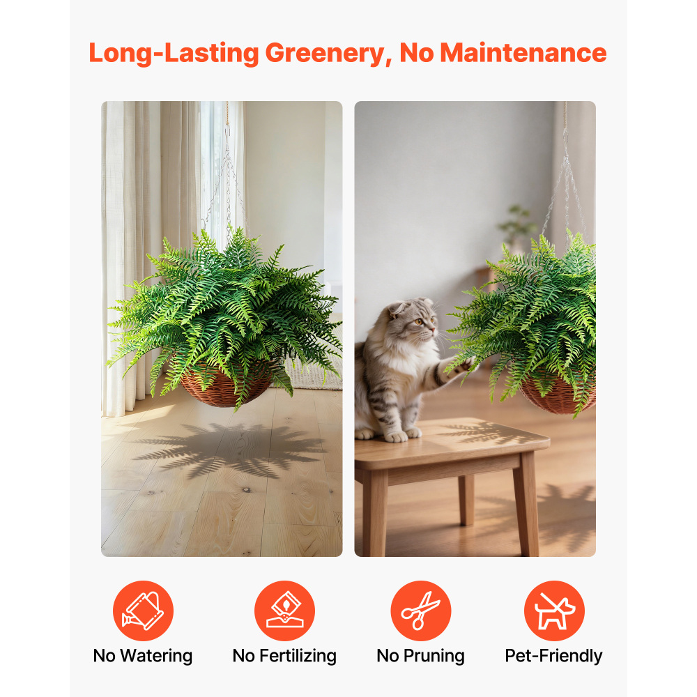 Artificial Ferns, 2 Pcs Fake H - Bonsai Garden Wall review and price