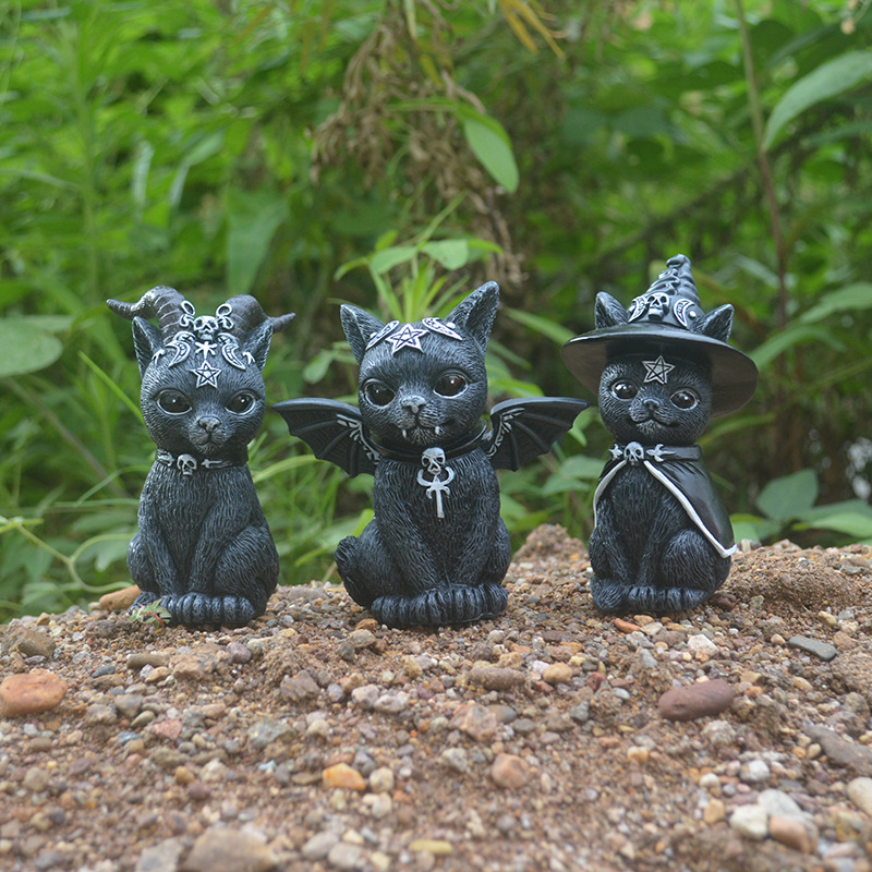 Halloween Magic Cat Resin Craf - Bonsai Garden Festival review and price