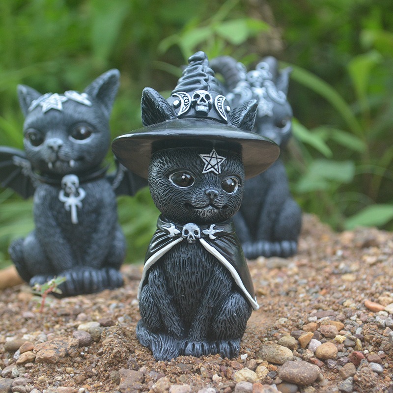 Halloween Magic Cat Resin Craf - Bonsai Garden Festival review and price