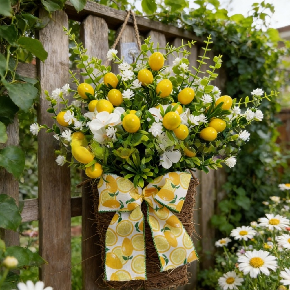 Artificial Lemon Hanging Baske - Bonsai Garden Wall review and price