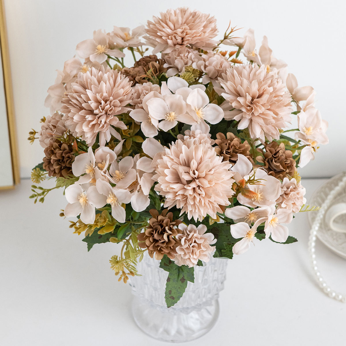 Artificial Flower Silk Hydrang - Bonsai Garden Festival review and price