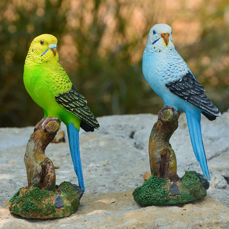 Resin Parrot Statue Ornament O - Bonsai Garden Wall review and price