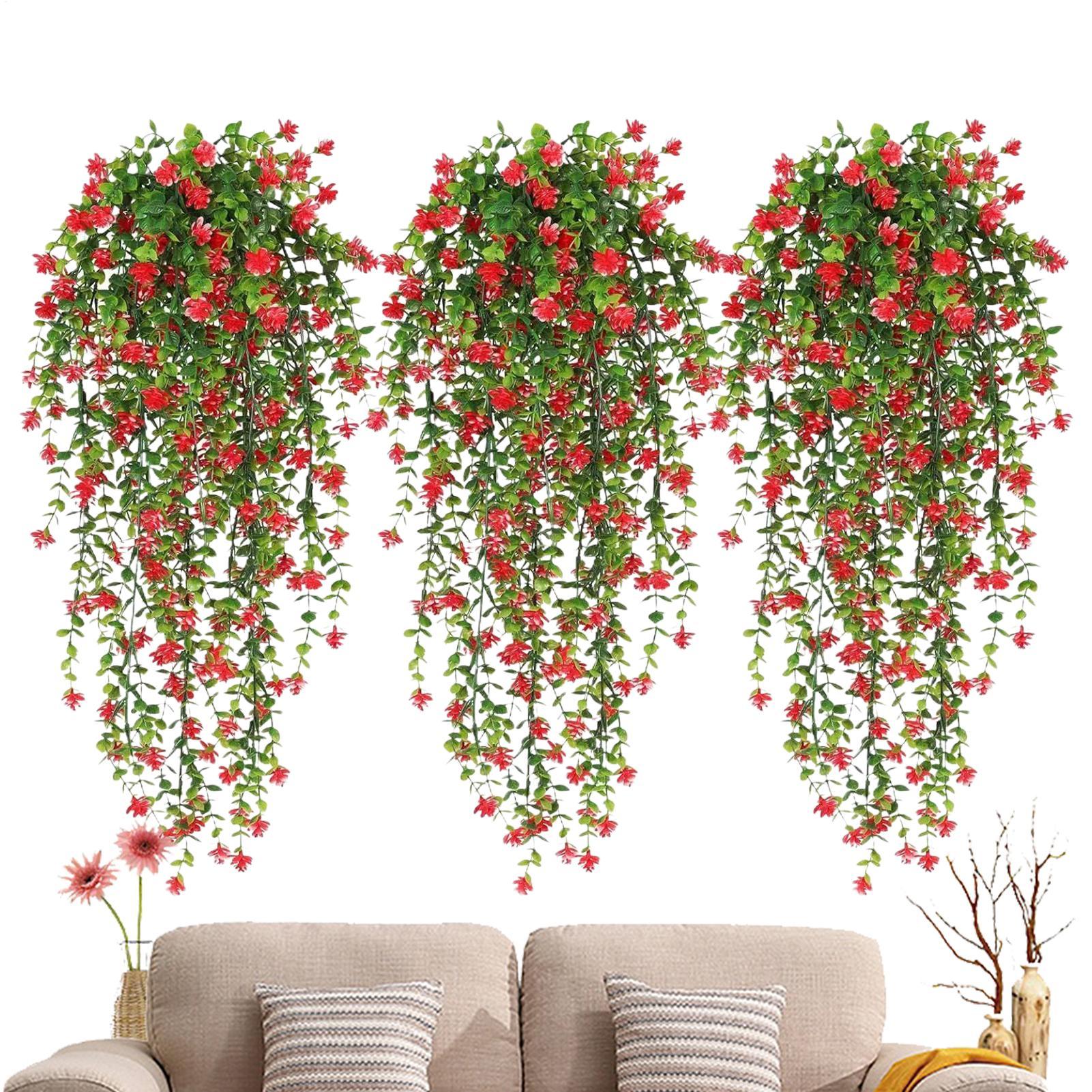 Simulated Flowers Ivy Vines Wa - Bonsai Garden Wall review and price